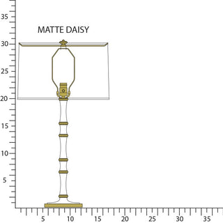Buy matte-daisy-w-modern-brass-with-fondine-glass-and-white-shade Kane Table Lamp by Robert Abbey