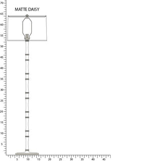 Buy matte-daisy-w-polished-nickel-with-ascot-white-glass-and-white-shade Kane Floor Lamp by Robert Abbey