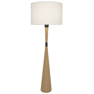 Buy natural-rope-w-deep-patina-bronze-with-fondine-fabric-shade-glass-and-white-shade Hatteras Floor Lamp by Robert Abbey