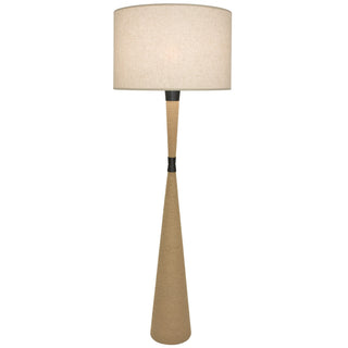 Buy natural-rope-w-deep-patina-bronze-with-open-weave-heather-linen-shade-glass-and-white-shade Hatteras Floor Lamp by Robert Abbey