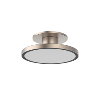 Buy brushed-nickel-and-white-shade Twist-N-Lite Flush Mount Ceiling Light by W.A.C. Lighting