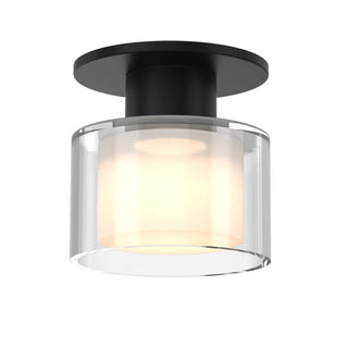 Buy black-and-clear-shade Twist-N-Lite Flush Mount Ceiling Light by W.A.C. Lighting