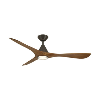 3-Blades Carve Outdoor (Damp) Ceiling Fan with Light by Modern Forms Fans