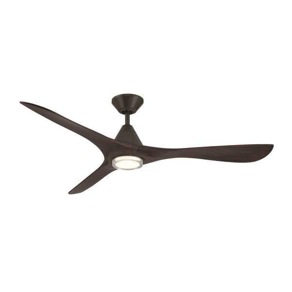 3-Blades Carve Outdoor (Damp) Ceiling Fan with Light by Modern Forms Fans