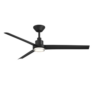 Buy matte-black-finish-with-matte-black-blades Bolo Outdoor (Wet) Ceiling Fan with Light by Modern Forms Fans