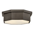 Facet Outdoor (Damp) Flush Mount Ceiling Light by Hinkley