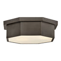 Facet Outdoor (Damp) Flush Mount Ceiling Light by Hinkley