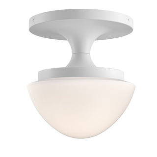 Buy chalk-white-with-etched-opal-glass-and-white-shade Knox Semi-Flush Mount Ceiling Light by Hinkley