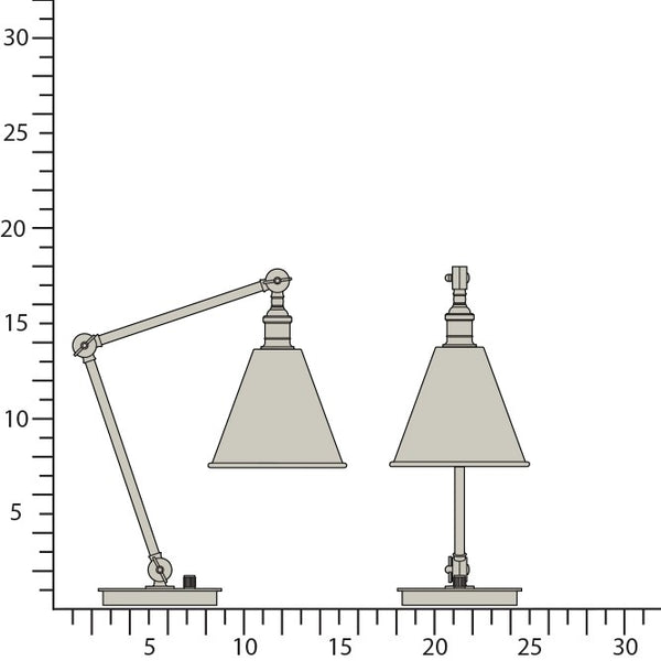 Alloy Table Lamp by Robert Abbey