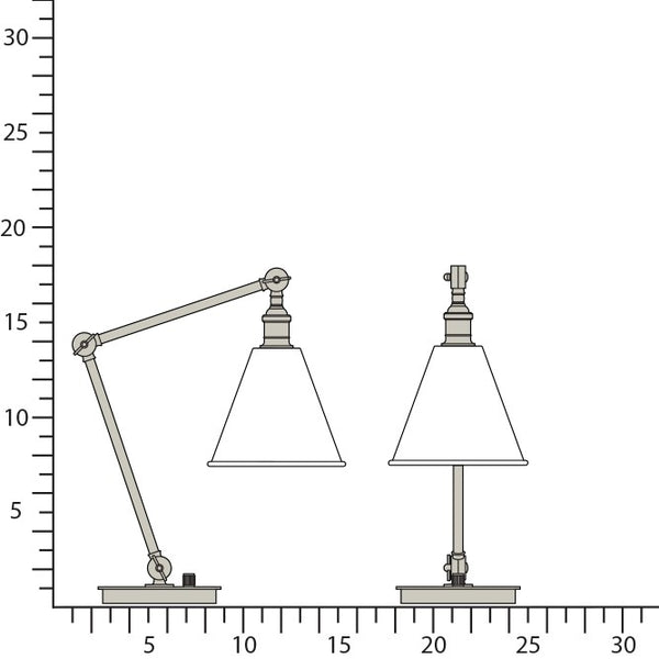 Alloy Table Lamp by Robert Abbey