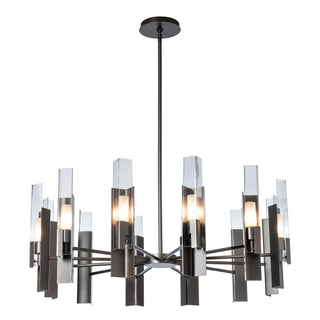 Buy dark-smoke-with-clear-glass-zm-glass-and-clear-shade Summit Pendant by Hubbardton Forge