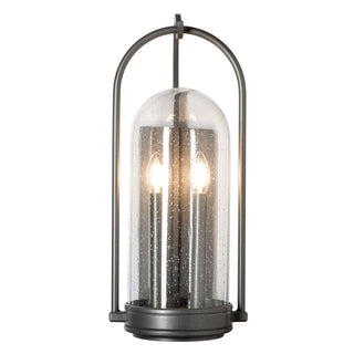 Buy coastal-natural-iron-with-seeded-clear-glass-ii-glass-and-clear-seedy-shade Davis Wall Lantern by Hubbardton Forge