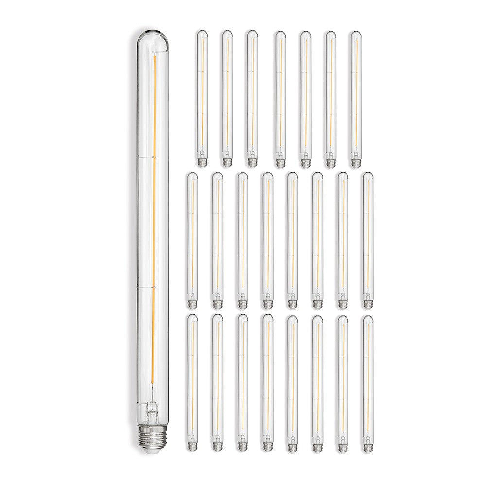 Tubular 4 Watt Medium E26 120V Outdoor (Damp) LED 2400k Light Bulb by Hinkley – Finish: Clear – CRI: 90 – Hinkley-E26T1042411CL-24