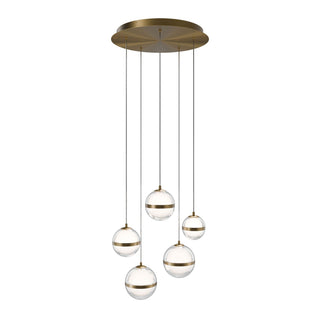Buy aged-brass Cyllindra Chandelier by W.A.C. Lighting
