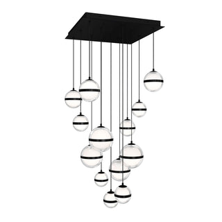 Buy black-chrome Cyllindra Chandelier by W.A.C. Lighting