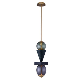 Buy winter-brass-and-smoke-shade Demi Mini Pendant by Kalco