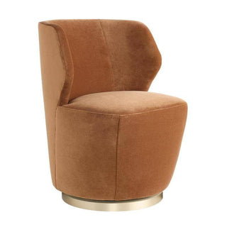 Buy cider-velvet-champagne-swivel Poppy Chair by Arteriors
