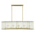 Gold with Cylindrical Ribbed Glass Glass and Clear Textured Shade
