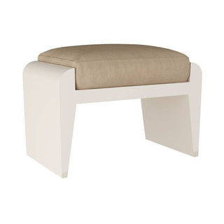 Buy sand-vegan-leather Alanna Ottoman by Arteriors