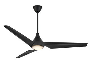 Buy coal-black-finish-with-coal-black-blades Switch Ceiling Fan with Light by Minka Aire