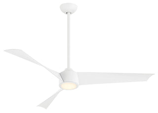 Buy flat-white-finish-with-flat-white-blades Pike Ceiling Fan with Light by Minka Aire
