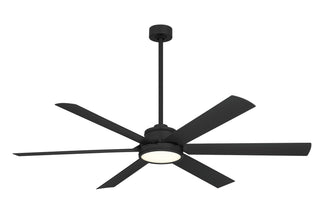 Buy coal-black-finish-with-coal-black-blades Cairo Outdoor (Wet) Ceiling Fan with Light by Minka Aire