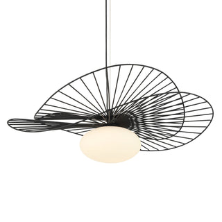 Buy dark-matte-black-with-etched-opal-glass-glass-and-white-shade Langley Outdoor (Damp) Pendant by Minka-Lavery