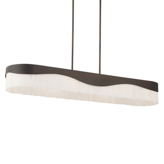 Buy dark-bronze-with-alabaster-glass-and-white-shade Sway Outdoor (Damp) Pendant by Minka-Lavery