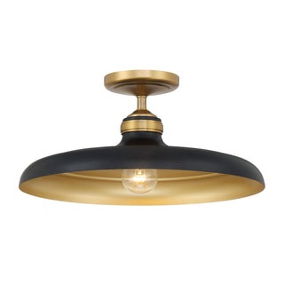 Buy dark-matte-black Crowne Outdoor (Damp) Semi Flush Mount Light by Minka-Lavery