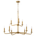 Rutherford Outdoor (Damp) Chandelier by Quorum