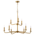 Rutherford Outdoor (Damp) Chandelier by Quorum