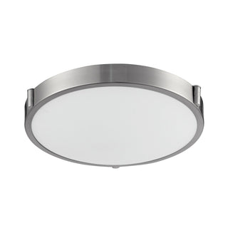 Buy brushed-nickel-with-opal-glass-glass-and-white-shade Floyd Flush Mount Ceiling Light by Kuzco Lighting