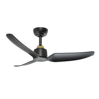 Buy brushed-gold-matte-black Hugo Outdoor (Wet) Ceiling Fan by Kuzco Lighting