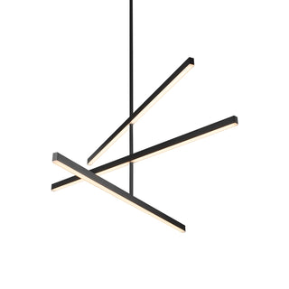 Buy black-with-white-acrylic-diffuser-glass Vega Chandelier by Kuzco Lighting