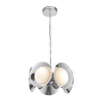 Buy chrome-opal-glass Cleo Chandelier by Kuzco Lighting