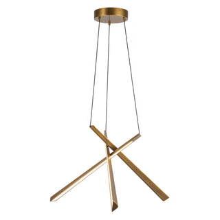 Buy vintage-brass Lex Chandelier by Kuzco Lighting