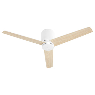 Buy studio-white-finish-with-washed-oak-and-reversible-studio-white-blades Banzai Hugger Ceiling Fan by Quorum