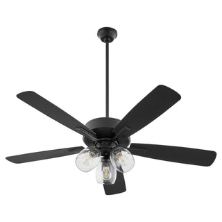 Buy matte-black-finish-with-matte-black-and-reversible-walnut-blades Ovation Ceiling Fan by Quorum