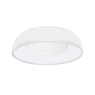 Buy white-with-opal-glass-glass-and-white-shade Beacon Flush Mount Ceiling Light by Kuzco Lighting