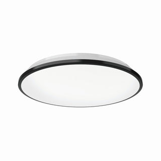 Buy black-with-frosted-acrylic-diffuser-glass-and-white-shade Brook Flush Mount Ceiling Light by Kuzco Lighting
