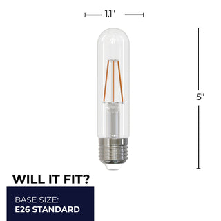 Tubular 3 Watt E26 T9 5" 120.00V LED 3000k Light Bulb by Bulbrite