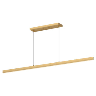 Buy brushed-gold-with-white-acrylic-diffuser-glass-and-white-shade Vega Pendant by Kuzco Lighting