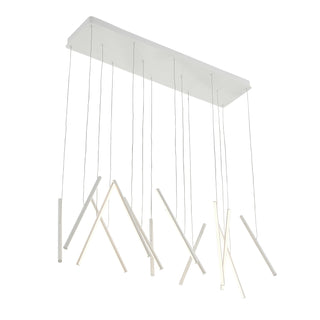 Buy white-with-white-acrylic-diffuser-glass Chute Pendant by Kuzco Lighting