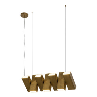 Buy vintage-brass Domino Pendant by Kuzco Lighting