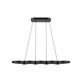 Buy black-with-frosted-acrylic-diffuser-glass-and-white-shade Maestro Pendant by Kuzco Lighting