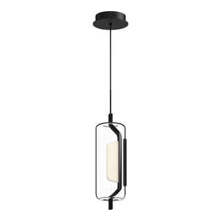 Buy black-with-clear-glass-exterior-glass-and-clear-shade Hilo Pendant by Kuzco Lighting