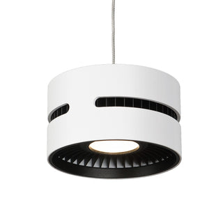 Buy white-with-frosted-acrylic-diffuser-glass-and-white-shade Oxford Pendant by Kuzco Lighting
