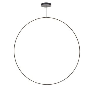 Buy black-with-frosted-silicone-diffuser-glass Cirque Pendant by Kuzco Lighting