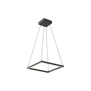Buy black-with-frosted-silicone-diffuser-glass-and-white-shade Piazza Pendant by Kuzco Lighting