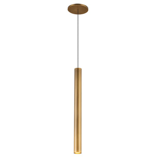 Buy vintage-brass-with-aluminum-baffle-glass Mason Pendant by Kuzco Lighting